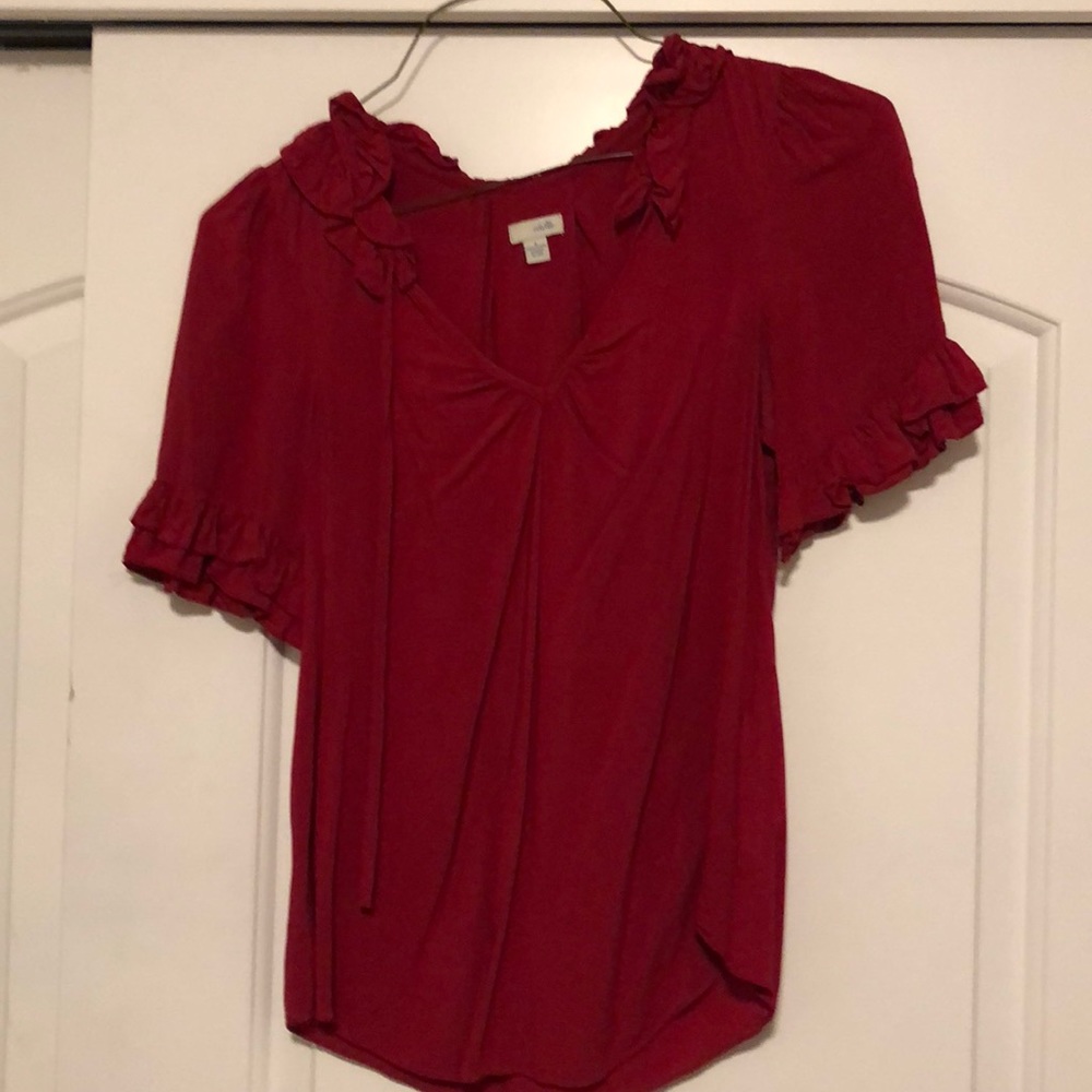 Red blouse